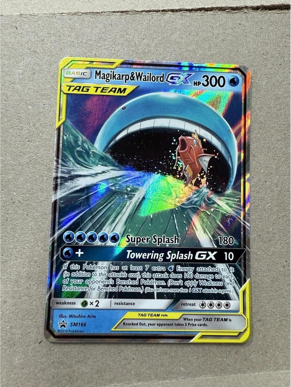 Pokémon Magikarp & Wailord GX Promo Holo TAG TEAM 300HP SM166 SM English
